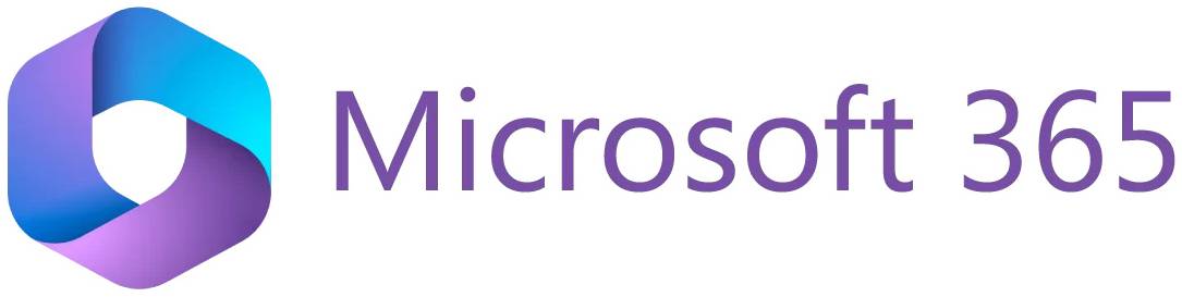 Microsoft 365 logo on a white background.